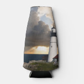 Leuchtturm im Sturm Flaschenkühler (Vorderseite)