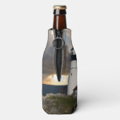 Leuchtturm im Sturm Flaschenkühler (Flasche Rückseite)