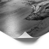 Leuchtturm im Sturm Fotodruck (Ecke)