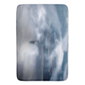 Leuchtturm im Sturm - Ostsee Badematte (Vorderseite Vertikal)