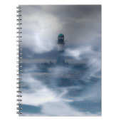 Leuchtturm im Sturm - Ostsee Notizblock (Vorderseite)