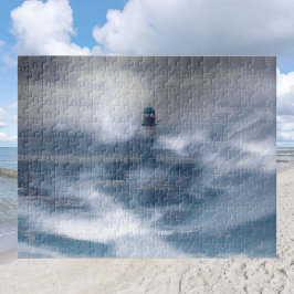 Leuchtturm im Sturm - Ostsee Puzzle