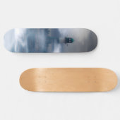 Leuchtturm im Sturm - Ostsee Skateboard (Horizontal)