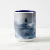 Leuchtturm im Sturm - Ostsee Tasse (Zentrum)