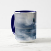 Leuchtturm im Sturm - Ostsee Tasse (Vorderseite Links)