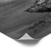 Leuchtturm im Sturm Poster (Ecke)