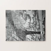 Leuchtturm im Sturm Puzzle (Horizontal)