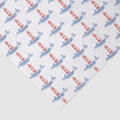 Leuchtturm im Wasser Seidenpapier (Ausschnitt)