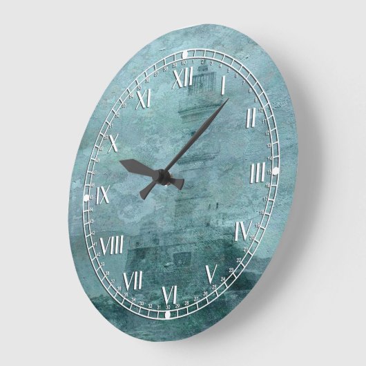 Leuchtturm Impasto Große Wanduhr (Winkel)