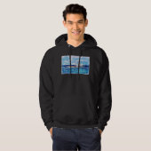 Leuchtturm in Blau Hoodie (Vorne ganz)