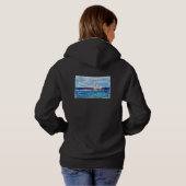 Leuchtturm in Blau Hoodie (Schwarz voll)