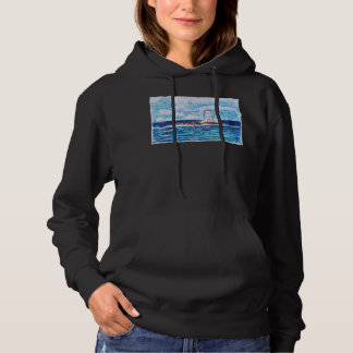 Leuchtturm in Blau Hoodie