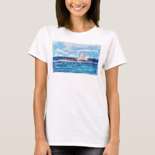 Leuchtturm in Blau T-Shirt