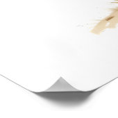 Leuchtturm in Blau und Weiß Poster (Ecke)