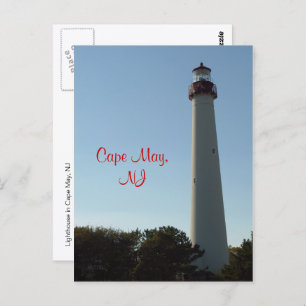 Leuchtturm in Cape May, NJ Postkarte