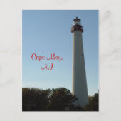 Leuchtturm in Cape May, NJ Postkarte (Vorderseite)