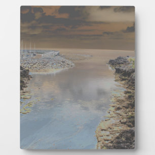 Leuchtturm in Cascais Portugal Fotoplatte