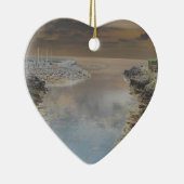 Leuchtturm in Cascais Portugal Keramikornament (Rechts)