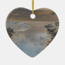 Leuchtturm in Cascais Portugal Keramikornament