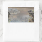 Leuchtturm in Cascais Portugal Rechteckiger Aufkleber (Tasche)