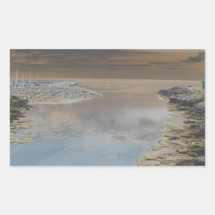 Leuchtturm in Cascais Portugal Rechteckiger Aufkleber