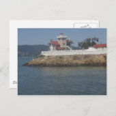 Leuchtturm in der Bucht von San Francisco Postkarte (Vorne/Hinten)