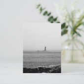 Leuchtturm in der Ferne Postkarte (Stehend Vorderseite)
