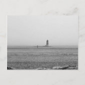 Leuchtturm in der Ferne Postkarte (Rückseite)