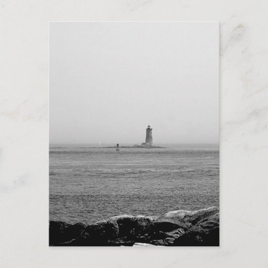 Leuchtturm in der Ferne Postkarte (Vorderseite)