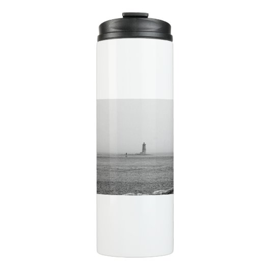 Leuchtturm in der Ferne Thermosbecher (Vorderseite)