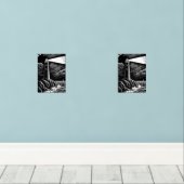 Leuchtturm in der Nacht Bilderwand Sets (Holzboden)