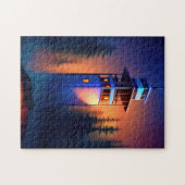 Leuchtturm in der Nacht Puzzle (Horizontal)