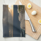 Leuchtturm in einem Sturm Küchentuch (Viertel Falte)