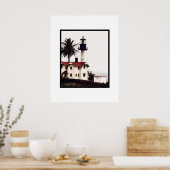 Leuchtturm in Farbe Poster (Küche)