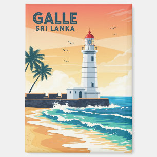 Leuchtturm in Galle Sri Lanka Travel Magnet