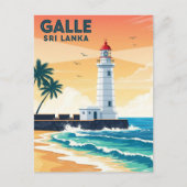 Leuchtturm in Galle Sri Lanka Travel Postkarte (Vorderseite)