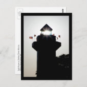 Leuchtturm in Harbour Town Marina Postkarte (Vorne/Hinten)