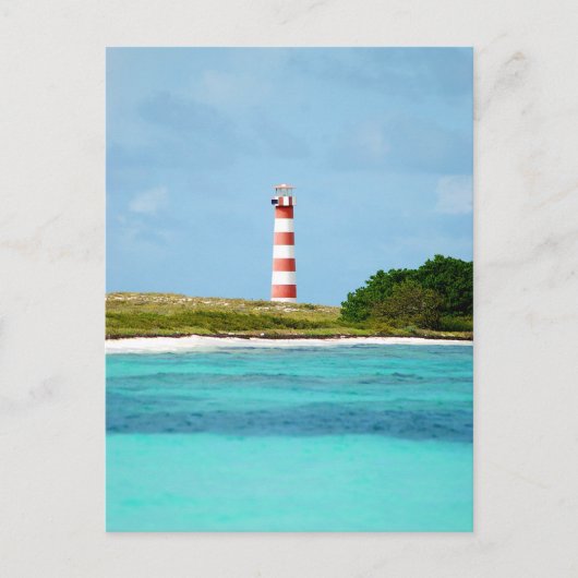 Leuchtturm in Los Roques - Venezuela Postkarte (Vorderseite)