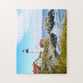 Leuchtturm in Maine Puzzle (Vertikal)