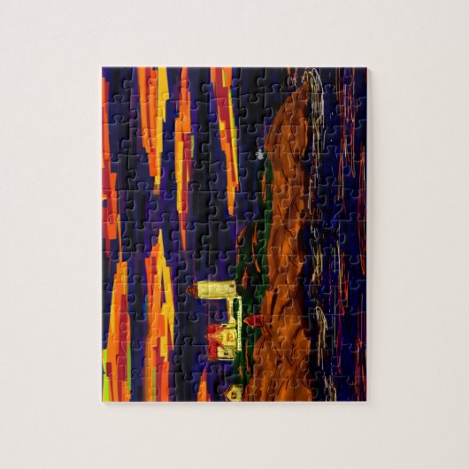 Leuchtturm in Maine Puzzle (Vertikal)