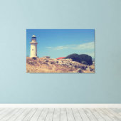 Leuchtturm in Paphos Leinwanddruck (Insitu (Holzboden))