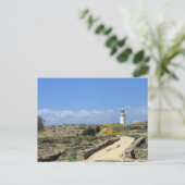 Leuchtturm in Paphos Postkarte (Stehend Vorderseite)