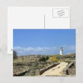 Leuchtturm in Paphos Postkarte (Vorne/Hinten)