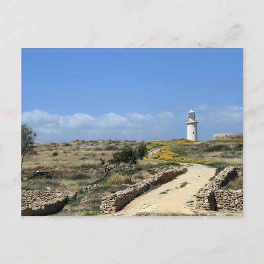 Leuchtturm in Paphos Postkarte (Vorderseite)