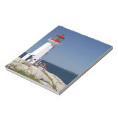 Leuchtturm in Peggy's Cove, Nova Scotia, Kanada. Notizblock (Rotiert)
