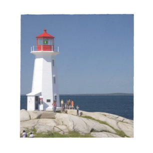 Leuchtturm in Peggy's Cove, Nova Scotia, Kanada. Notizblock