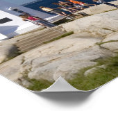 Leuchtturm in Peggy's Cove, Nova Scotia, Kanada. Poster (Ecke)