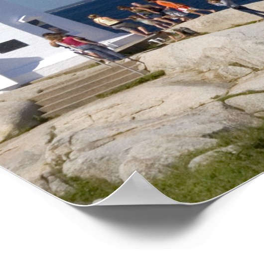 Leuchtturm in Peggy's Cove, Nova Scotia, Kanada. Poster (Ecke)