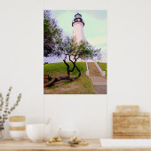 Leuchtturm in Port Isabel, Tx. Poster (Küche)