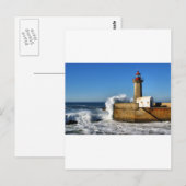 Leuchtturm in Porto Postkarte (Vorne/Hinten)